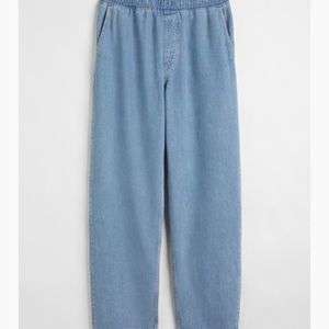 H&M Men’s Loose Pull-On Jeans, Light Denim Blue, L